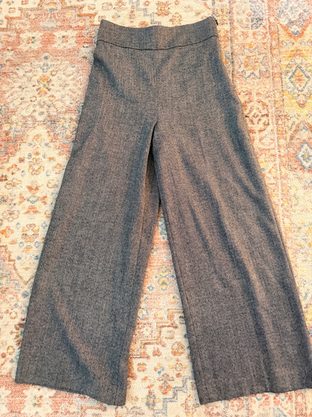 Zara Wide Leg Women's Pants in Heather Gray